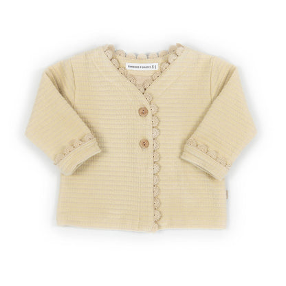 BAMBOOM Cardigan bimba volant - 1140 - ALMOND CREAM 273