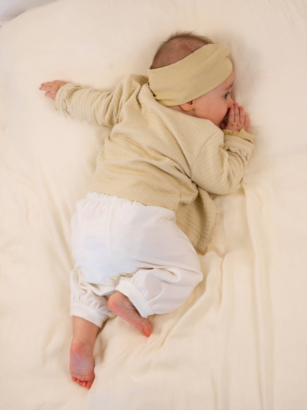 BAMBOOM Cardigan bimba volant - 1140 - ALMOND CREAM 273