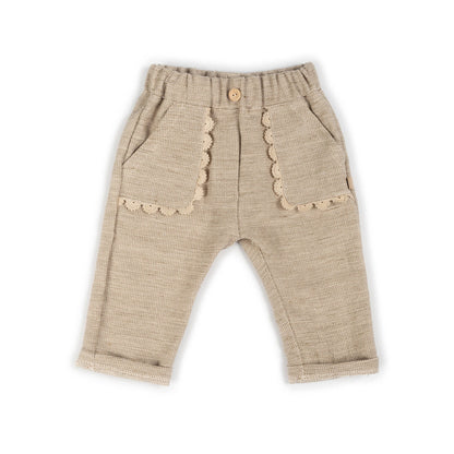BAMBOOM Pants con tasche in Embroidery - 1148 - MUSTARD 270