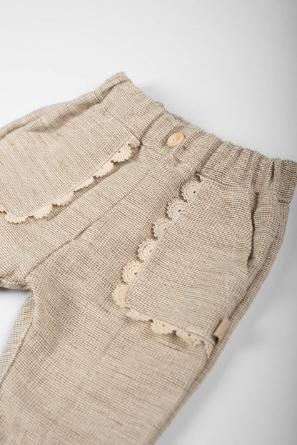 BAMBOOM Pants con tasche in Embroidery - 1148 - MUSTARD 270