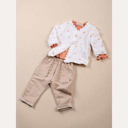BAMBOOM Pants con tasche in Embroidery - 1148 - PINK BLOOM 275