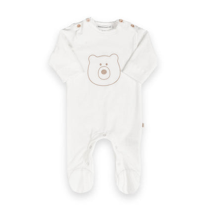 BAMBOOM Tuta Orso con piedi - 1161 - OFFWHITE 111