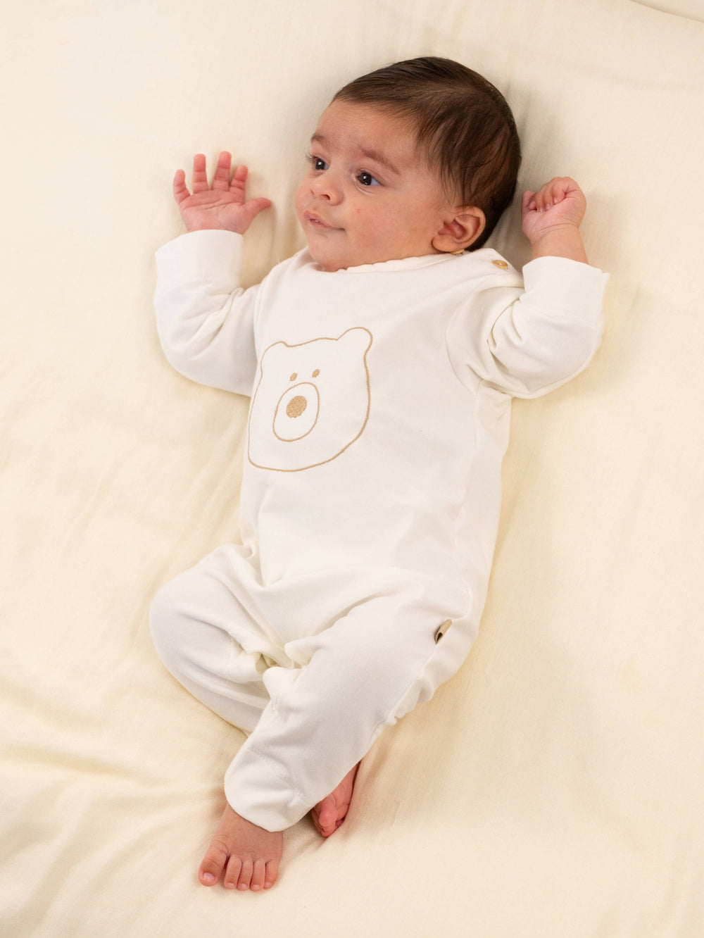 BAMBOOM Tuta Orso con piedi - 1161 - OFFWHITE 111