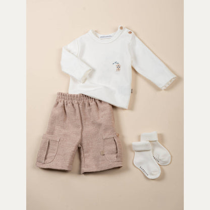 BAMBOOM Maglia con ricamo Surf house - 1164 - OFFWHITE 111