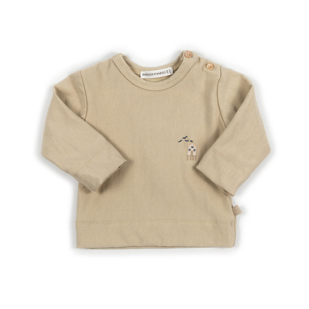 BAMBOOM Maglia con ricamo Surf house - 1164 - LIGHT MUSTARD 279