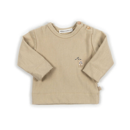 BAMBOOM Maglia con ricamo Surf house - 1164 - LIGHT MUSTARD 279