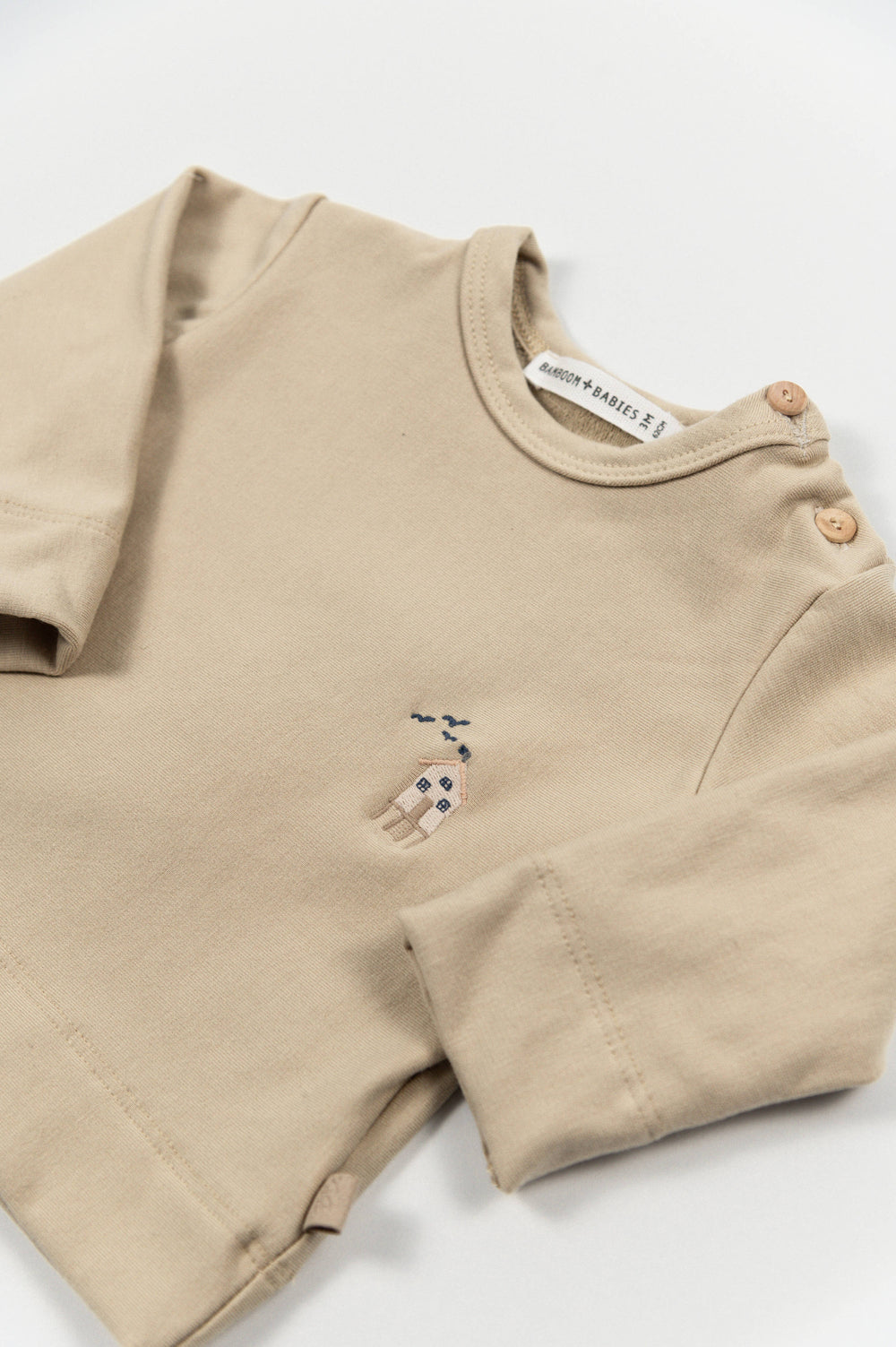 BAMBOOM Maglia con ricamo Surf house - 1164 - LIGHT MUSTARD 279