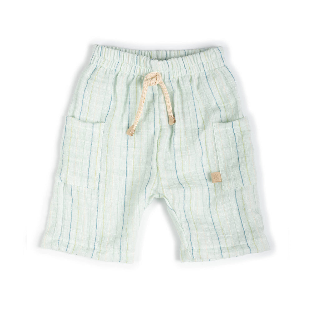 BAMBOOM Shorts Lino Look - 1166 - STRIPE ACQUA 271
