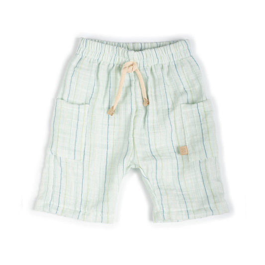 BAMBOOM Shorts Lino Look - 1166 - STRIPE ACQUA 271