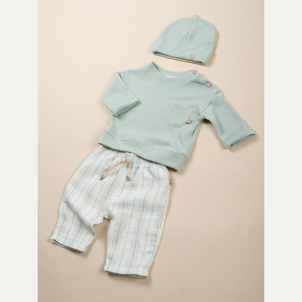 BAMBOOM Shorts Lino Look - 1166 - STRIPE ACQUA 271