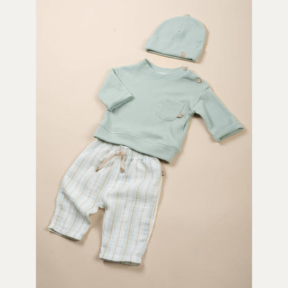 BAMBOOM Shorts Lino Look - 1166 - STRIPE ACQUA 271