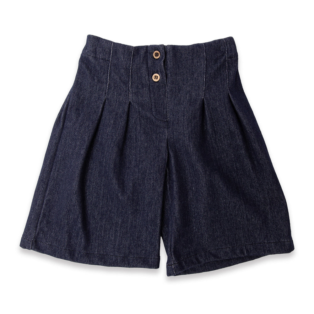 BAMBOOM Pantalone jeans bimba ampia e a vita alta - 1218 - JEANS BLU 38