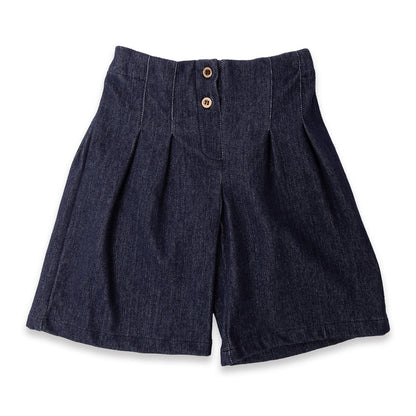 BAMBOOM Pantalone jeans bimba ampia e a vita alta - 1218 - JEANS BLU 38
