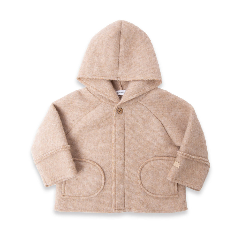 BAMBOOM Giacca in Fleece - 1252 - MELANGE SAND 181