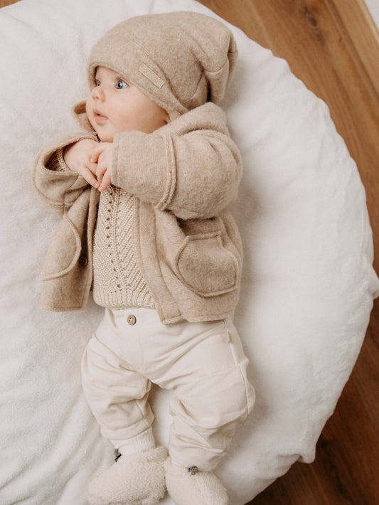 BAMBOOM Giacca in Fleece - 1252 - MELANGE SAND 181