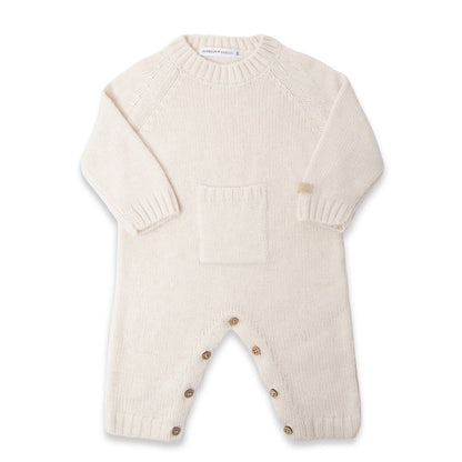 BAMBOOM Tutina con colletto a maglia - 1264 - WARM WHITE 128
