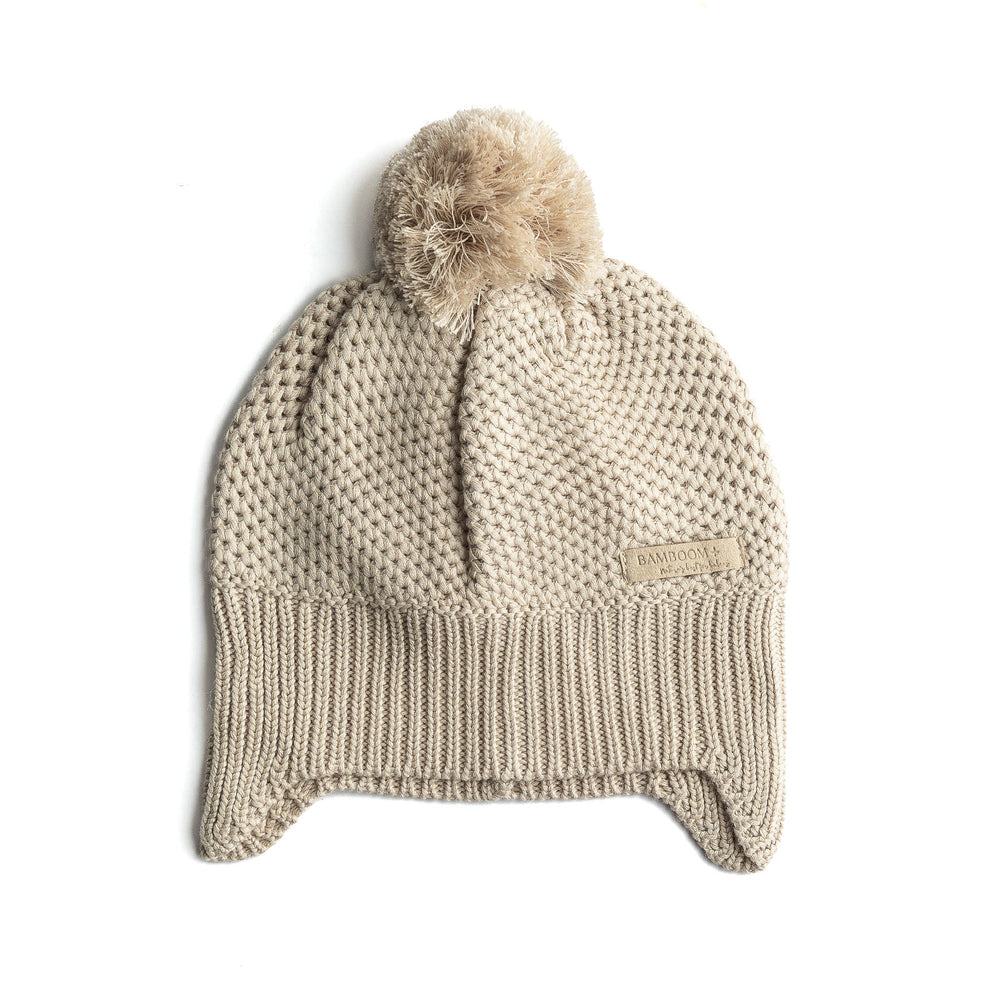 BAMBOOM Cappellino Knitted Pompon - 1279 - WARM WHITE 128