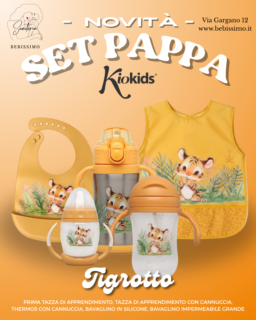 KIOKIDS - Tazza di apprendimento 1 (6m+) TIGROTTO