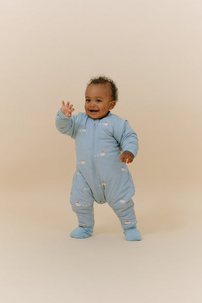 Molis&Co - Sacco nanna con piedini e maniche e calzini antiscivolo - Duck Family - TOG 2.5