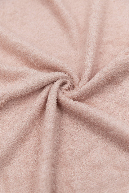 Bamboom Asciugamano con cappuccio neonato - orecchie + guanto - WARM PINK 426