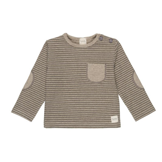 Nanan Studio - Maglia Rigata con Taschino e Toppe - SA038