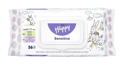 HAPPY - Salviettine Sensitive con aloe - MULTIPACK (8x56pz)