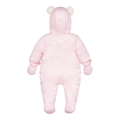 Nanan Tutone imbottito Eskimo con tasche orsetto - Rosa