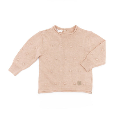 BAMBOOM Maglia apertura dietro mini pom-pom - ROSA 04