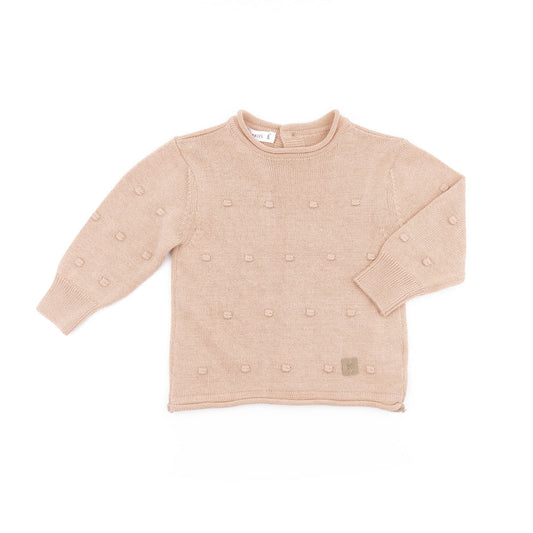 BAMBOOM Maglia apertura dietro mini pom-pom - ROSA 04