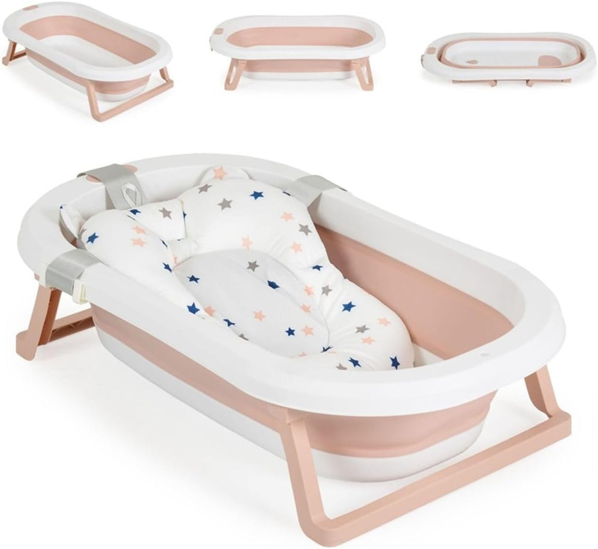 Moni vaschetta per bambini richiudibile con riduttore - rosa