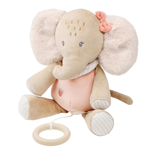 NATTOU Peluche Sonoro Elefante - FLO, ERNEST & OLI - 24 cm - Oli Rosa