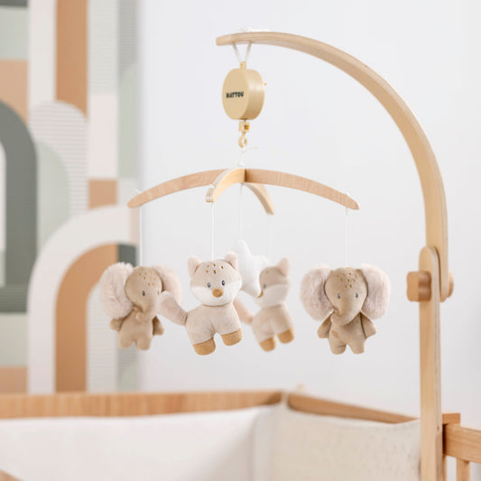 Nattou Giostrina Sonora in legno FLO, ERNEST & OLI - 682268