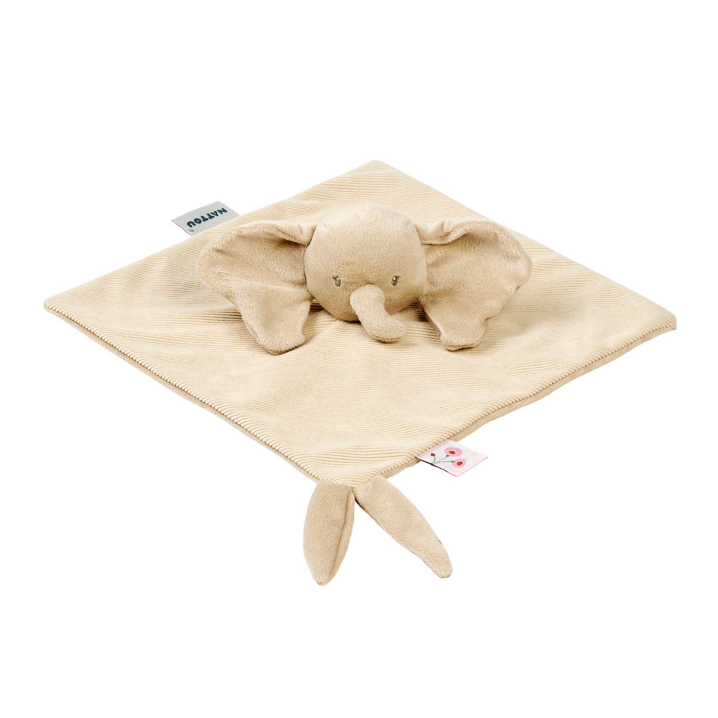 NATTOU FanFan Doudou per bambini - 27 x 27 cm - Elefante Doudou - Sabbia