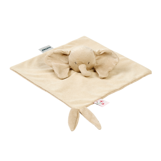 NATTOU FanFan Doudou per bambini - 27 x 27 cm - Elefante Doudou - Sabbia
