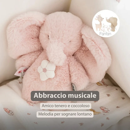 NATTOU Peluche Sonoro Musicale Elefante - FanFan con Musica - 20 cm