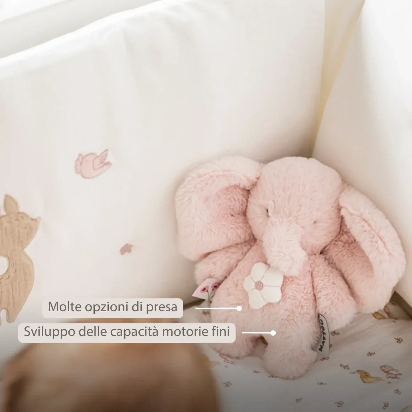 NATTOU Peluche Sonoro Musicale Elefante - FanFan con Musica - 20 cm