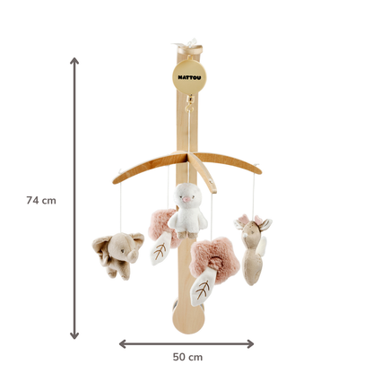 Nattou FanFan Giostrina musicale neonato - Giostrina da box in legno - 759250