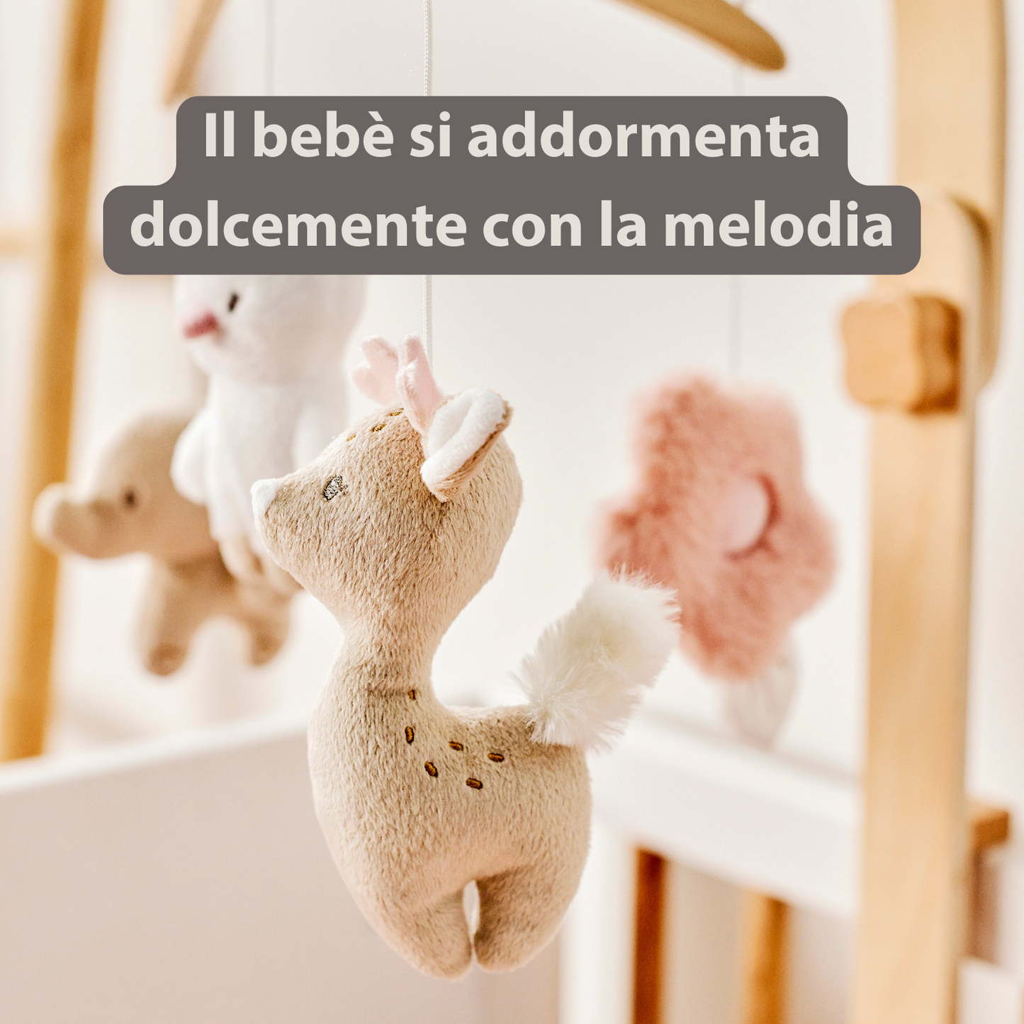 Nattou FanFan Giostrina musicale neonato - Giostrina da box in legno - 759250