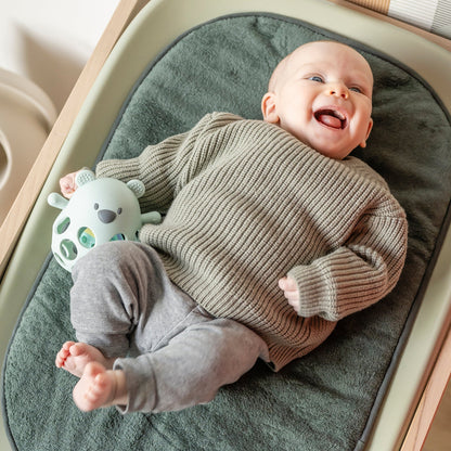 NATTOU Massaggiagengive Sonaglio con Palla Orso SILICONE - verde pastello