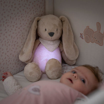 NATTOU Luce Notturna Peluche Coniglio Sleepy con Suoni e Rumori bianchi