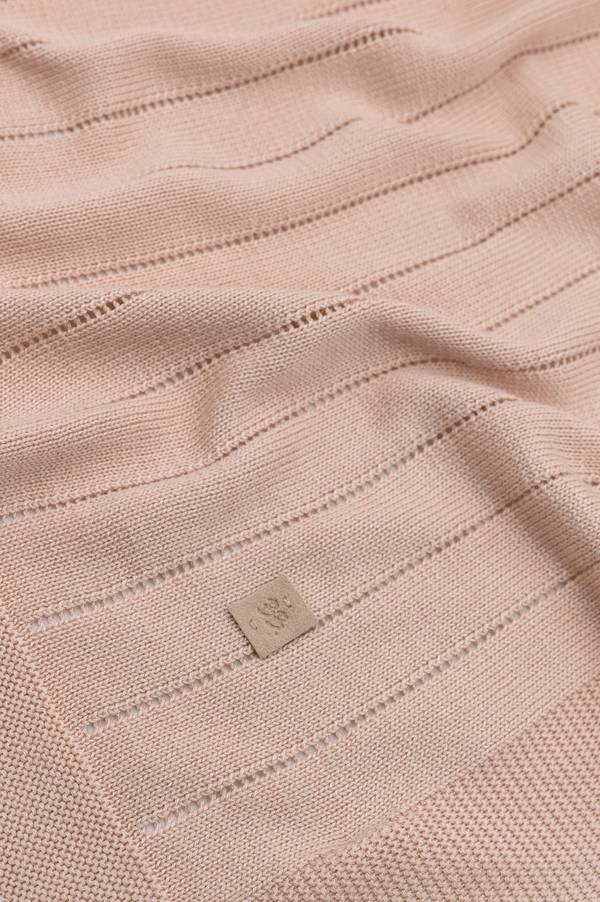 BAMBOOM Copertina righe knitted - 541 - Rosa 04