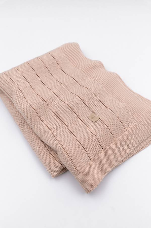 BAMBOOM Copertina righe knitted - 541 - Rosa 04