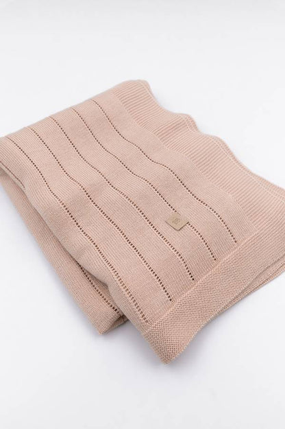 BAMBOOM Copertina righe knitted - 541 - Rosa 04