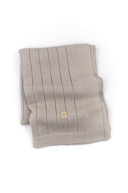BAMBOOM Copertina righe knitted - 541 - Cammello 33