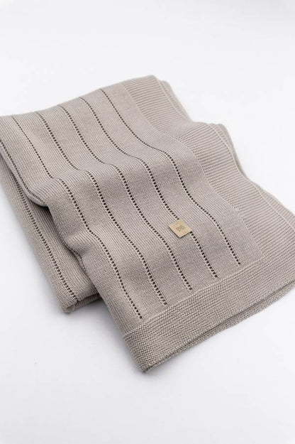BAMBOOM Copertina righe knitted - 541 - Cammello 33