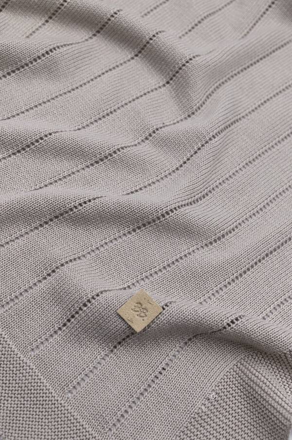 BAMBOOM Copertina righe knitted - 541 - Cammello 33