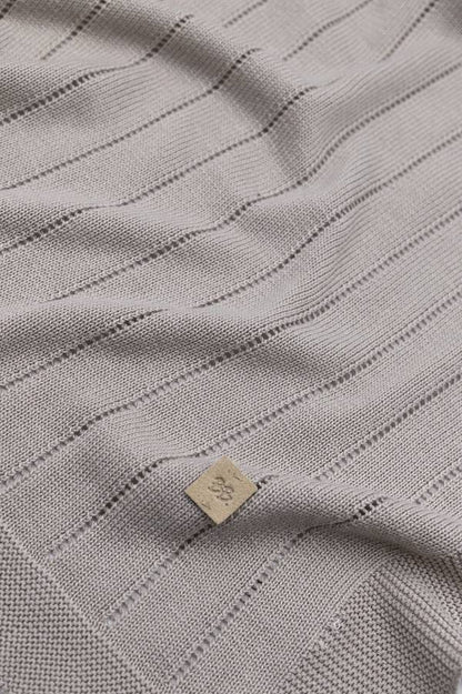 BAMBOOM Copertina righe knitted - 541 - Cammello 33