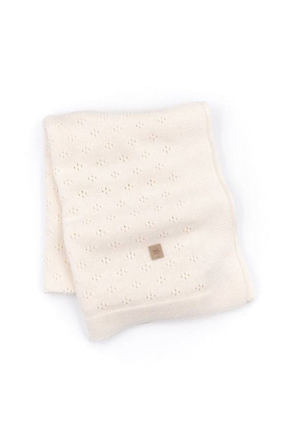 BAMBOOM Copertina traforata knitted - 542 - Bianco 01
