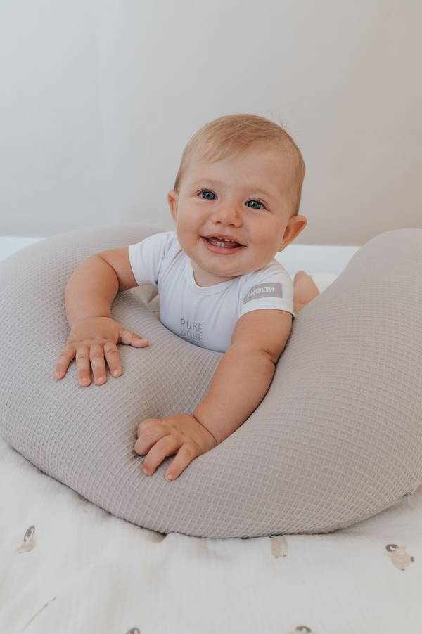 Bamboom Cuscino Gravidanza Allattamento Multifunzione Combi Cosy 593 - Grigio 05
