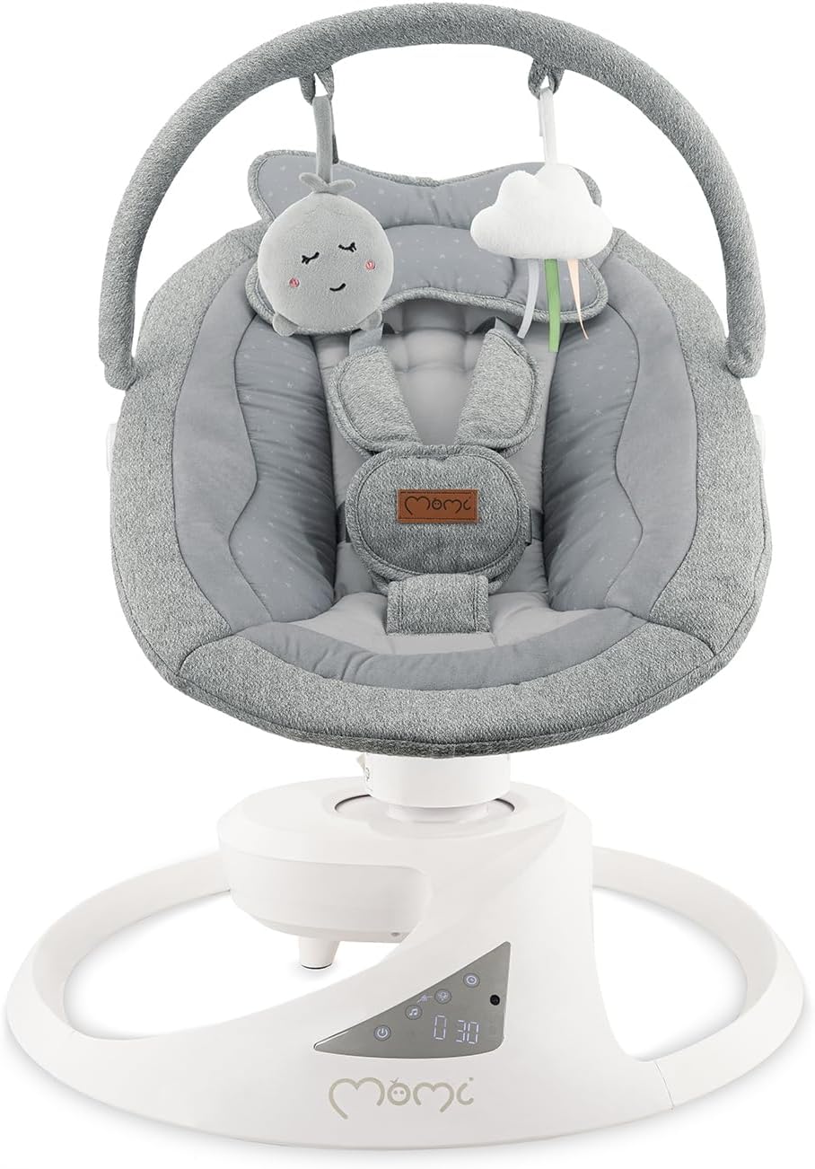 MOMI altalena PEARL baby swing - colore grey